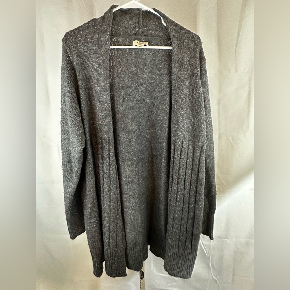Cato Women’s size 18/20W long sweater. More coverage means more warmth/comfort.